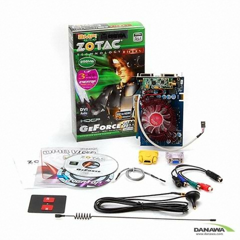 ZOTAC 지포스 8600GT DMBVGA AMP Edition 256MB HDMI 블러디_이미지