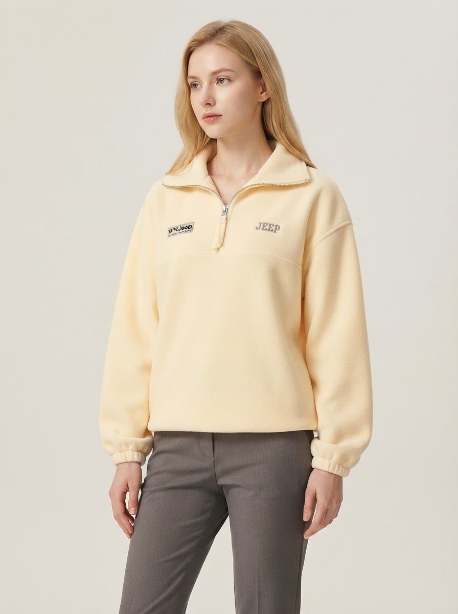 JEEP <b>에센셜</b> 스몰로고 <b>하프</b><b>집업</b> 플리스 9d2dcd