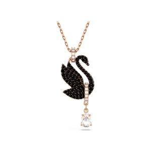 스와로브스키 Iconic Swan 블랙 목걸이 5678045_이미지