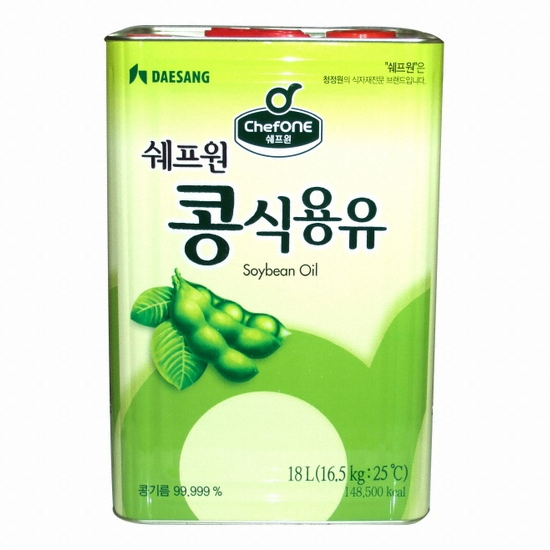 쉐프원 콩식용유 18L이미지입니다. 누르면 해당 게시물로 새창이동합니다.