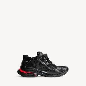 발렌시아가 블랙 mesh 앤 rubber 러너 LED 스니커즈 853225WRNLD1000 T_이미지