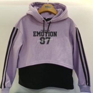 에스핏 HC08 테이프장식 레이어드HT 주니어 여아/겨울기모 후드티 SJY711 S23454189