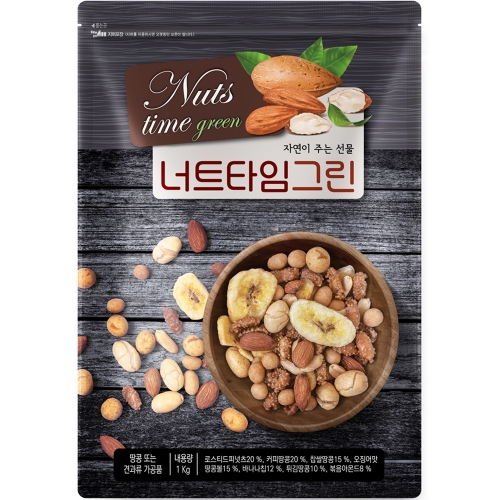 너트타임그린 믹스넛 1kg 1개