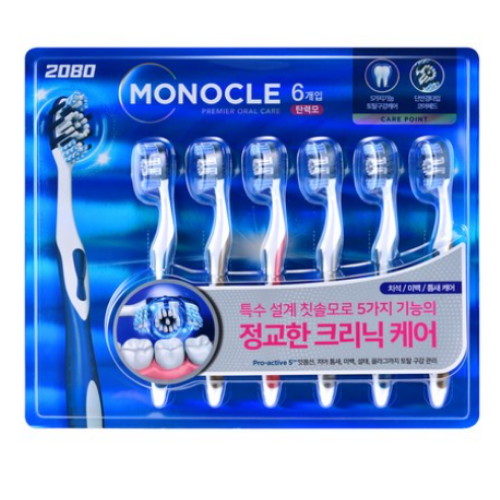 2080 모노클 프리미엄 칫솔 (6개)_이미지