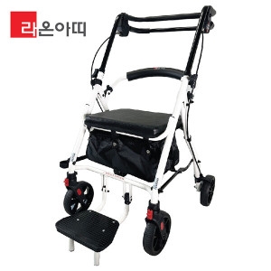 라온아띠 N플러스W 보행보조차 화이트_이미지