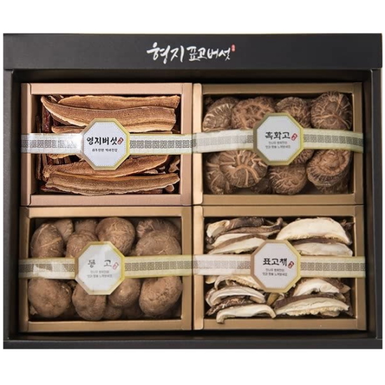 형지표고버섯 표고영지버섯세트 종합 4종 4호 350g (1개)_이미지