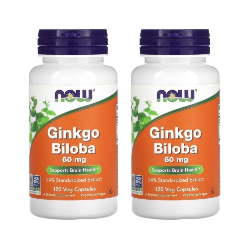 나우푸드 징코 빌로바 60mg 120캡슐 (2개)_이미지