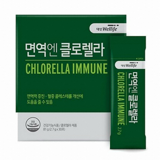 콜마비앤에이치 대상웰라이프 면역엔 클로렐라 2.7g 30포 (6개)