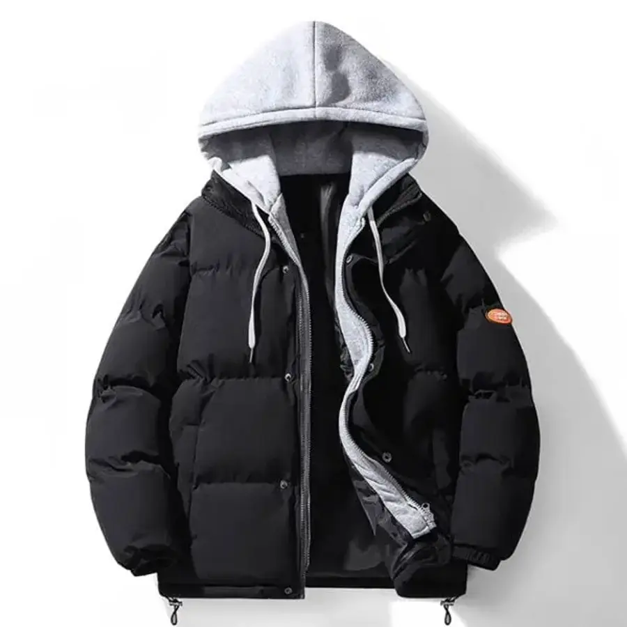 남성 여름 남녀 공용 면 후드 레이어드 패딩 점퍼 겨울 집업 자켓 커플룩 WI052P1158738