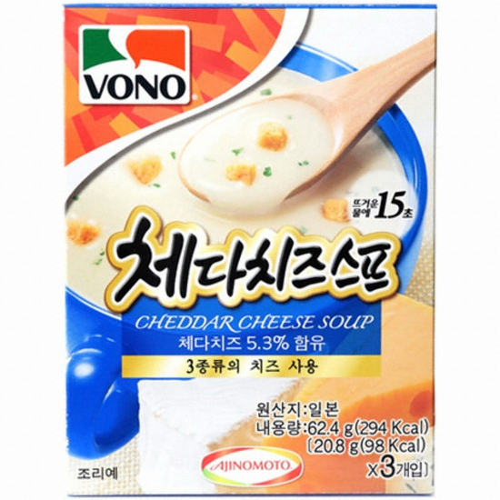 농심 보노 체다치즈스프 62.4g