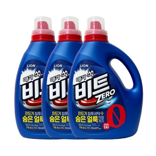 라이온코리아 비트 진드기 침투세탁 일반용 2.4L (3개)