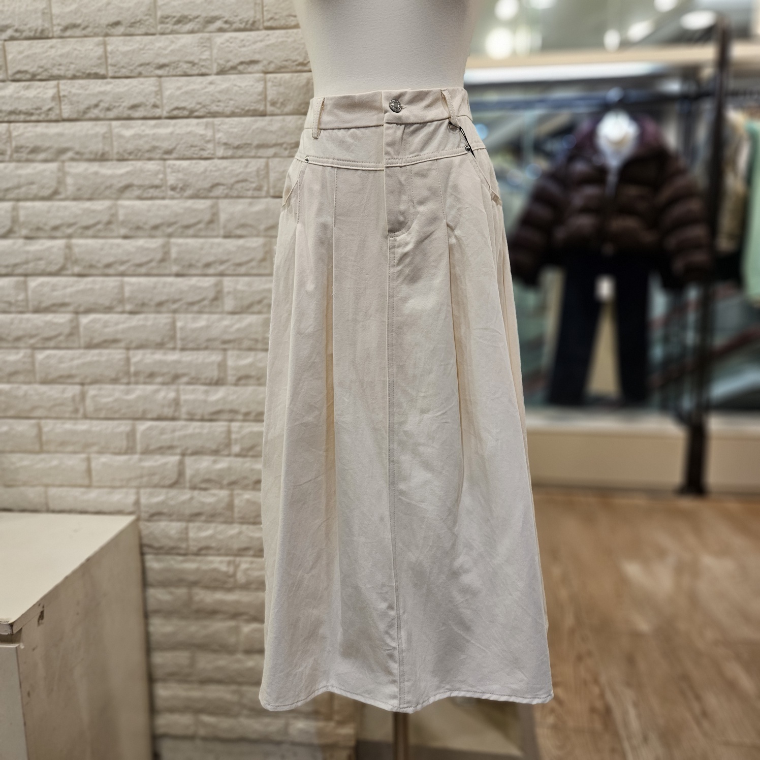 트렌드컬렉션 절개 주름 스커트 TRSK26342_이미지