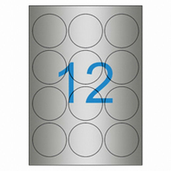 올바른라벨 은색방수 라벨 AL412SP (25매)_이미지