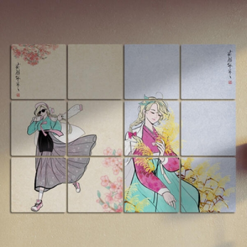 아트박스 꾸밈 ie233-멀티액자_미인도05_이미지