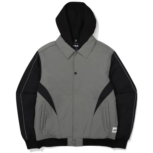 휠라 카라탈부착 바람막이 FS2JKF4102X (DGY, 다크그레이)_이미지