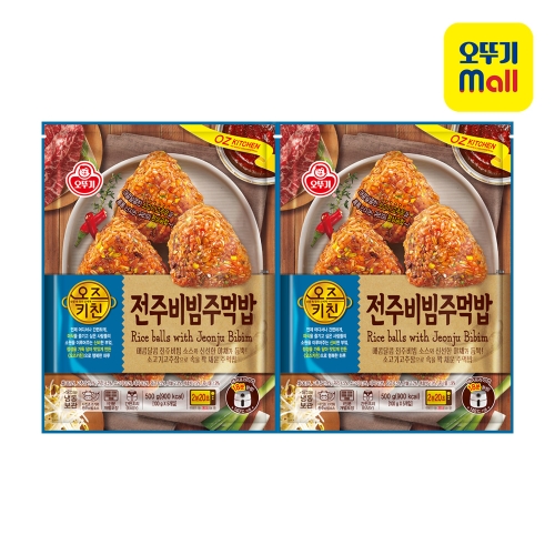 오뚜기 오즈키친 전주비빔주먹밥 500g (2개)