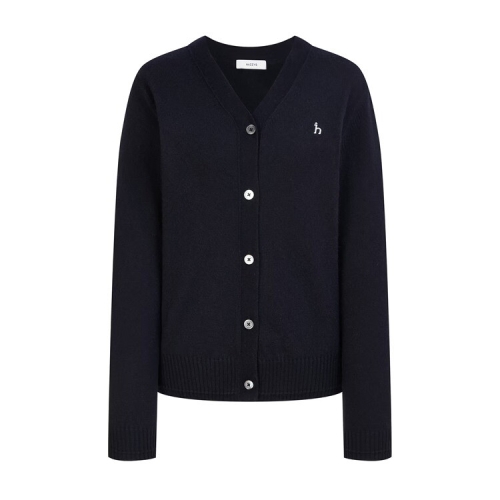헤지스레이디스 여성 울 네이비 브이넥 가디건 WSSW4DU02N2_이미지