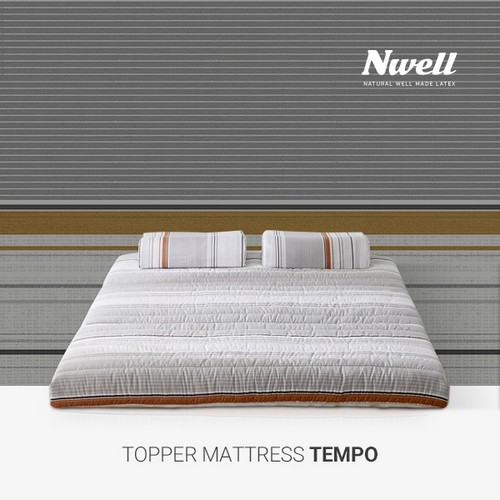 신우팜앤라텍스 느웰 템포 천연라텍스 토퍼 매트리스 Q (7.5cm)_이미지