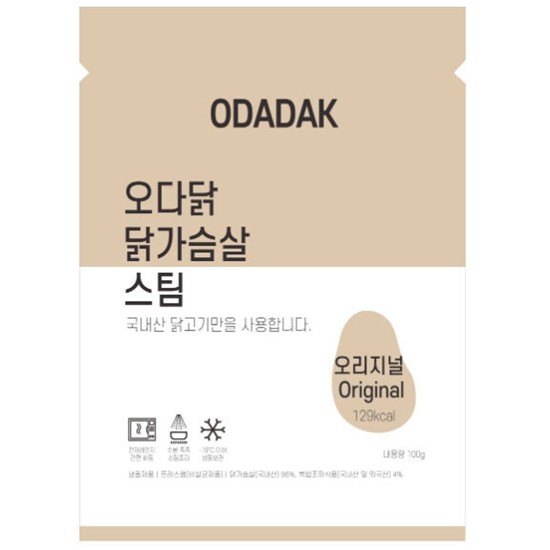 오박사닷컴 오다닭 닭가슴살 스팀 오리지널 100g (30개)