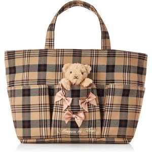 메종 447203 메종 드 플뢰르 곰과 함께 토트백 가방 8A03F0J6600 Maison de FLEUR