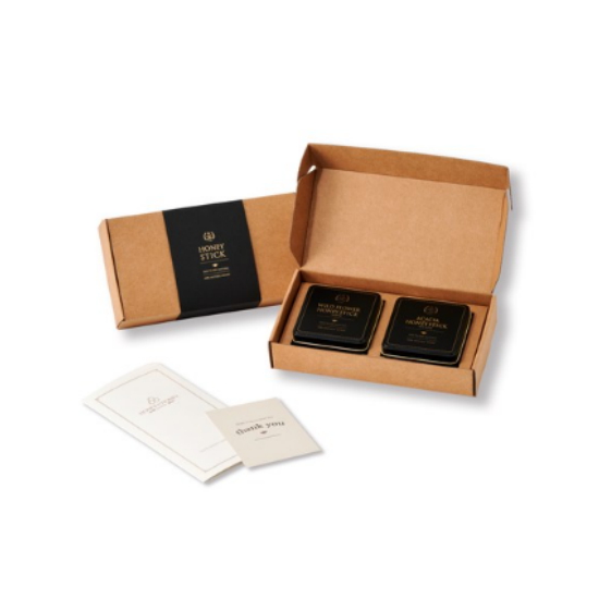 새턴주식회사 허니바이허니 허니스틱 2종 세트(아카시아꿀, 야생화꿀) (1개)