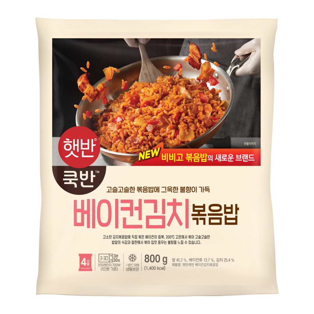 CJ제일제당 햇반 쿡반 베이컨김치볶음밥800g (1개)_이미지