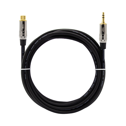 탑라인에이치디 HDTOP RCA to 3.5mm 스테레오 메탈블랙 케이블 (3m, HT-TP3021)