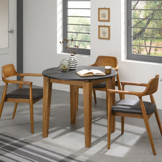 로드퍼니처 라라 화산석 원형 식탁