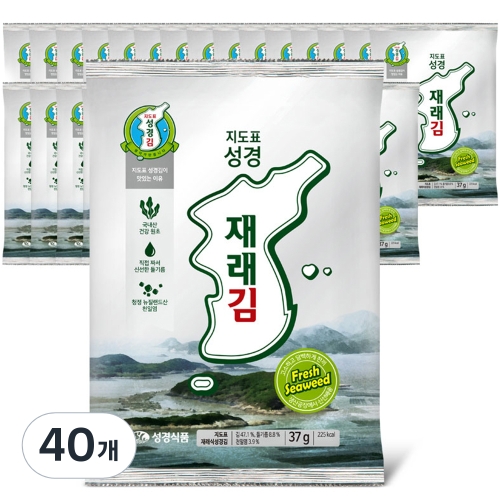 성경식품 지도표성경김 재래김 37g (40개)_이미지