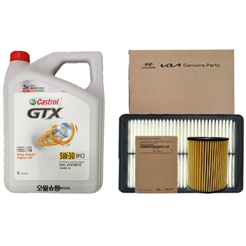 캐스트롤 GTX SP/C3 5W30 6L + 순정필터 기아 카니발KA4 디젤_이미지