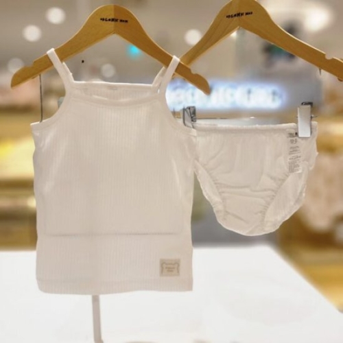 오가닉맘 아동 이노 여아 끈런닝 팬티 2종세트 MIRUUR02S_이미지