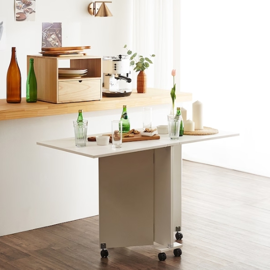 모츠 폴더 이동식 확장형 접이식 식탁 1200