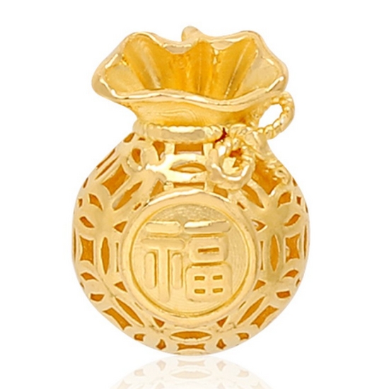 혼골드모아 골드모아 여자 펜던트 1.87g (행운 복주머니)