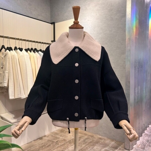 Ab.f.z AOA1HY42A_니트 카라 탈부착 단추 가디건