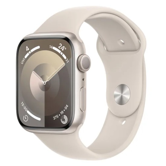 APPLE 워치 시리즈9 45mm 스타라이트 알루미늄 (스포츠밴드)