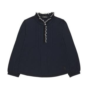 헤지스 키즈클로이 코튼 블라우스 HSF12XB52M_NV