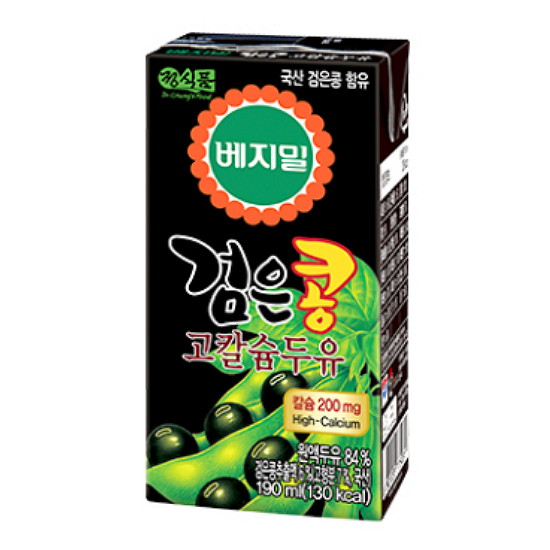 정식품 베지밀 검은콩 고칼슘두유 190ml (48개)_이미지