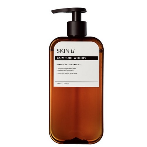 해피바스 스킨유 이노센트 샤워젤 컴포트 우디 500g (3개)_이미지