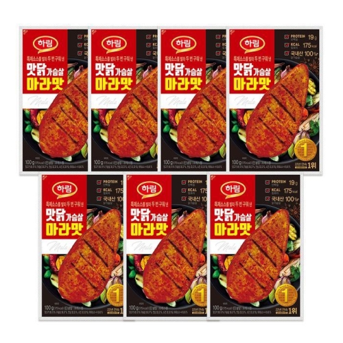 하림 맛닭가슴살 마라맛 100g (7개)