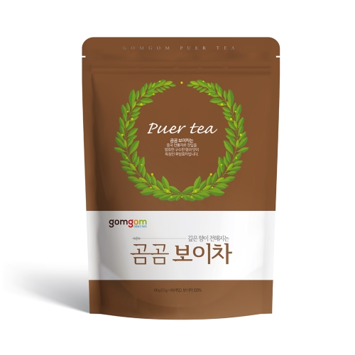 코코비아 곰곰 보이차 삼각티백 1.5g (100개)_이미지