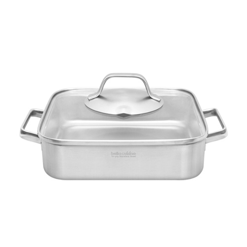 벨라쿠진 통3중 스텐 사각팬 전골냄비 (24cm)_이미지