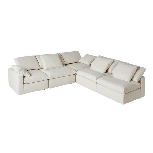 까사미아 캄포플러스 슬림 코너형 패브릭 소파 5인용