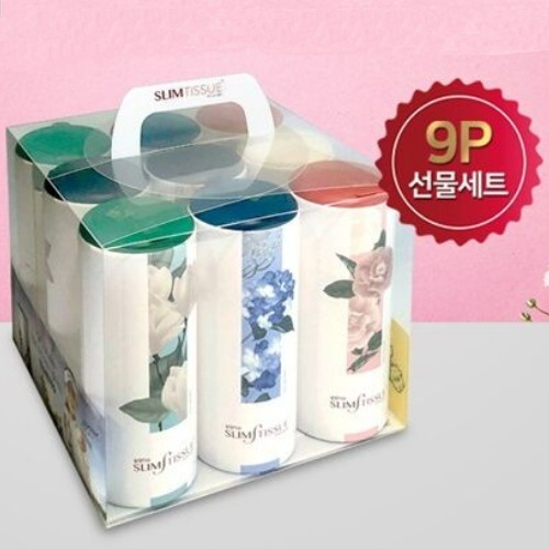 슬림티슈 ㅤ인테리어 꽃 60매 (9개입) *1팩_이미지