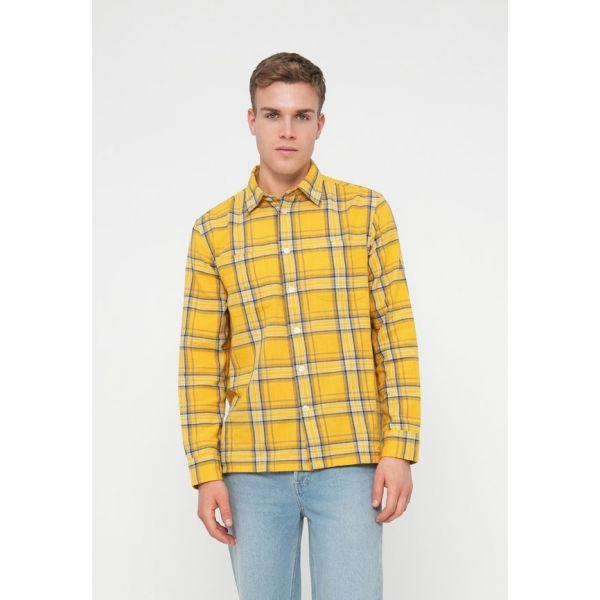 타미힐피거 토미 힐피거 슬럽 체크 셔츠 미드웨이 옐로우 7373268