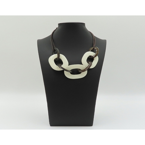 에르메스 고이비토 카람바 호른 목걸이 미사용 K3743H