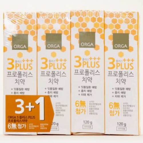 올가 3 PLUS 프로폴리스 치약 120g (5개)
