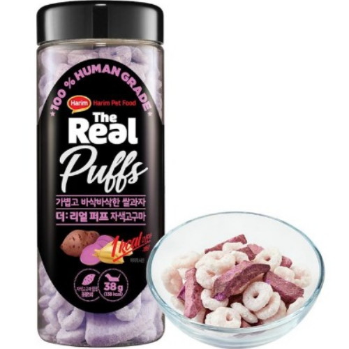 더리얼 독 퍼프 자색고구마 38g이미지입니다. 누르면 해당 게시물로 새창이동합니다.