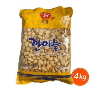동보식품 깐마늘 절임 4kg 마늘장아찌 마늘지 밑반찬