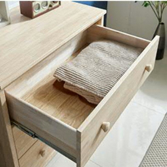 장인가구 아이브 미노스 러버트리 원목 3단 서랍장 (120cm)_이미지