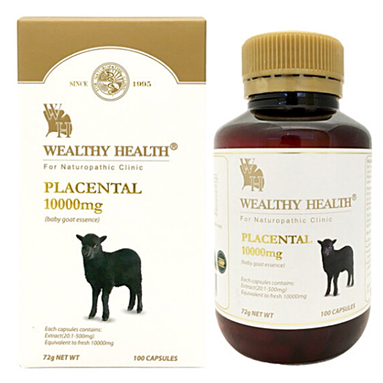 웰시헬스 염소태반 10000mg 100캡슐 (해외) (6개)